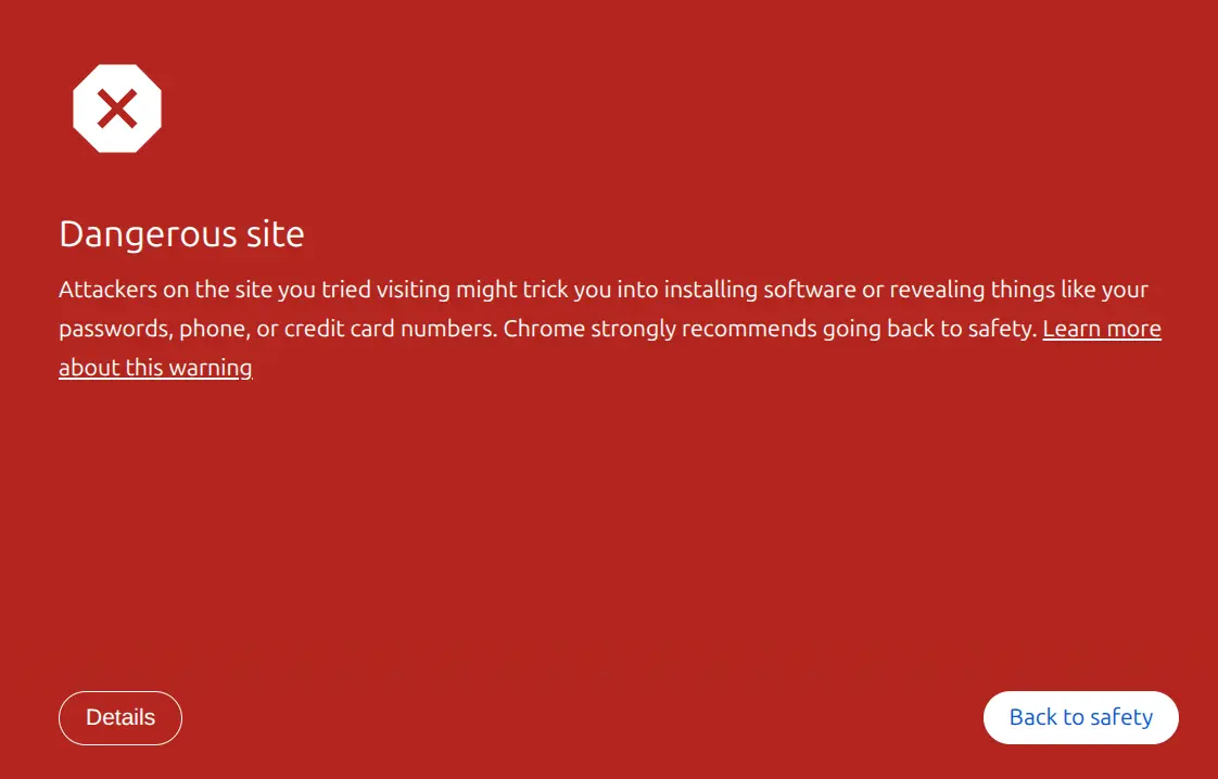 Dangerous site