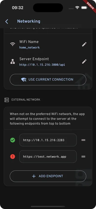 Network switching on mobile